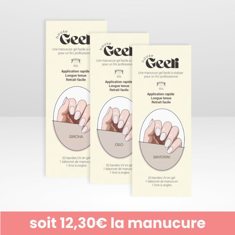 Pack de 3 Geeli Nails